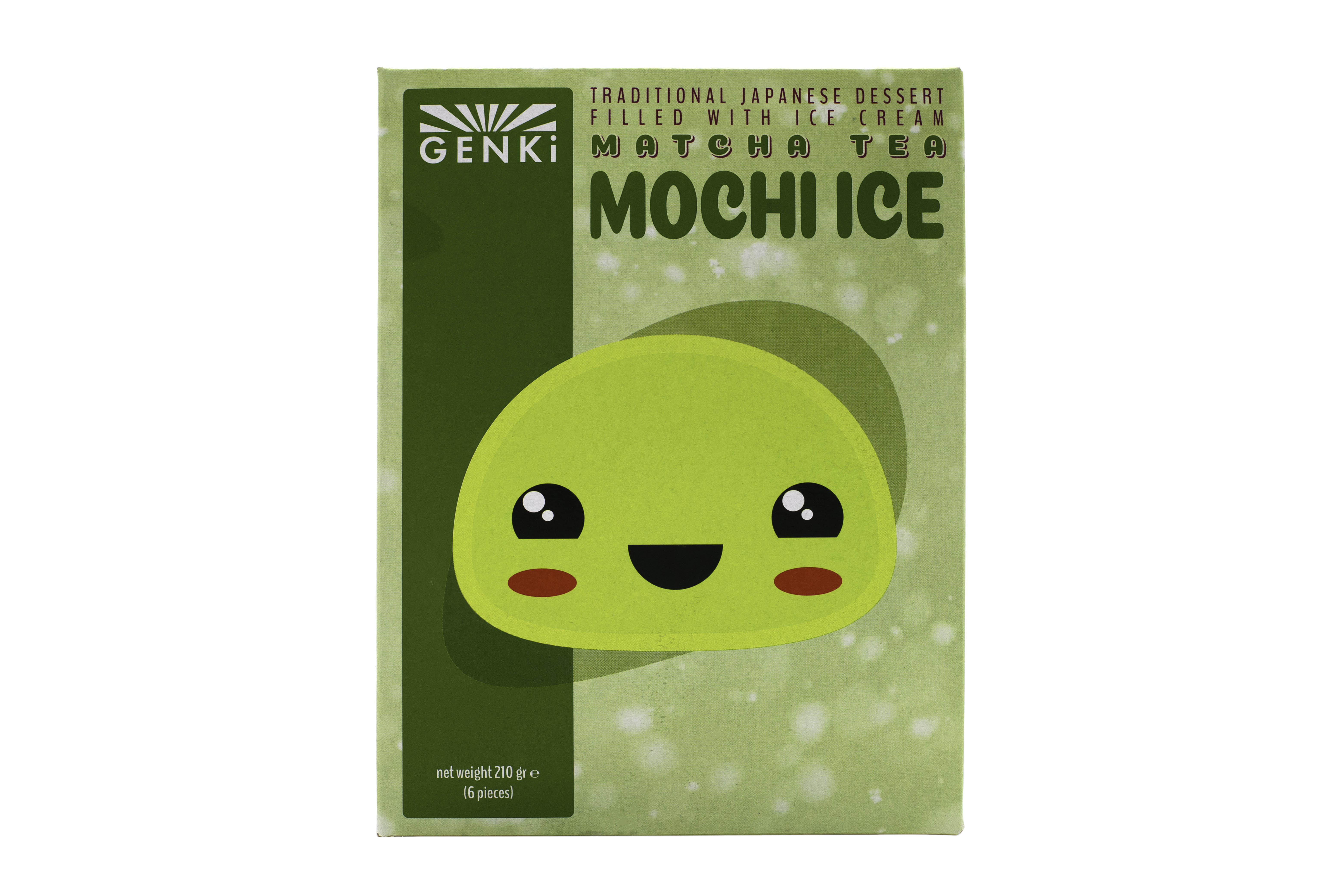 Mochi cu Inghetata 210 gr Genki, Matcha 