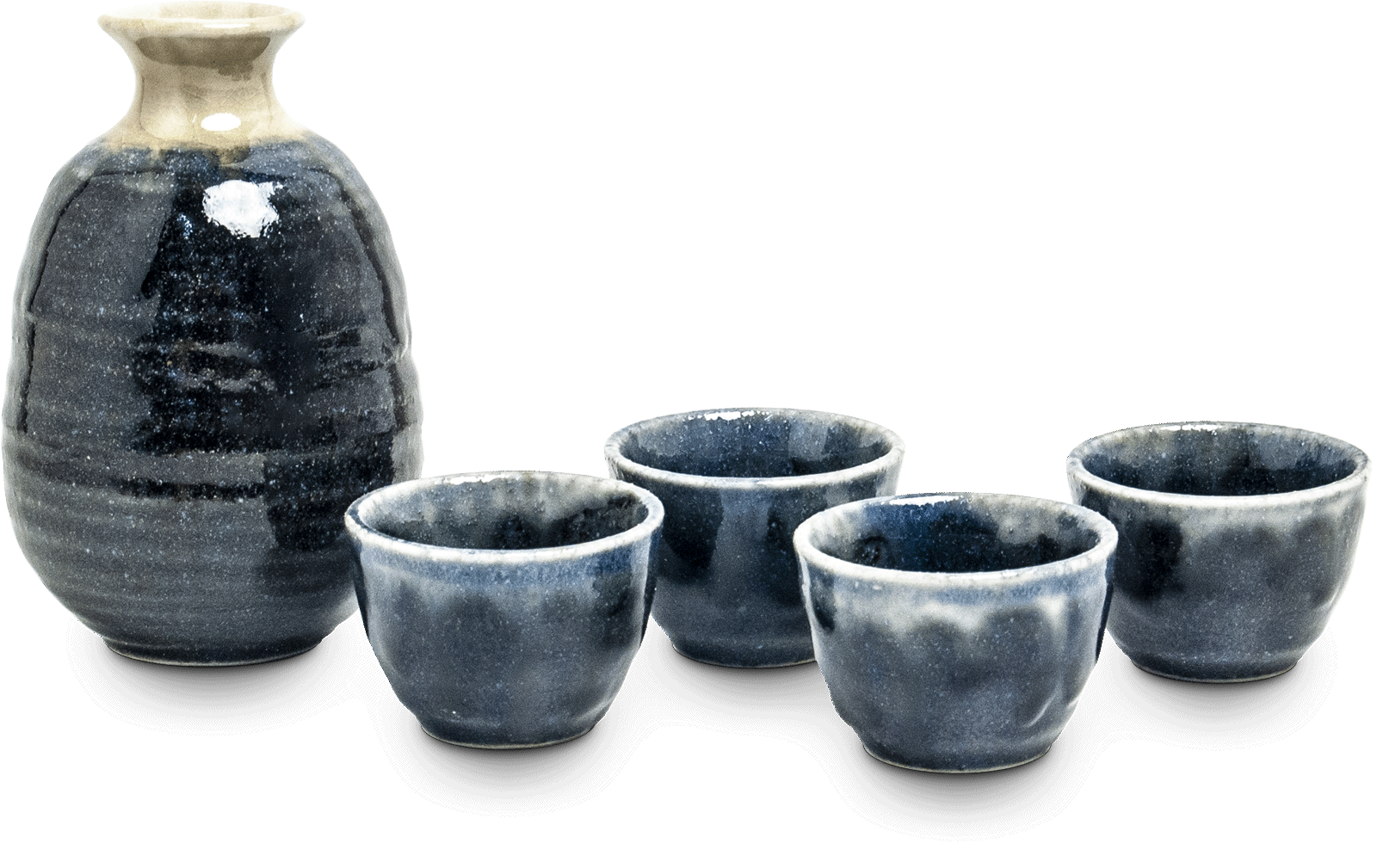 Set pentru Sake format din 5 piese  Albastru