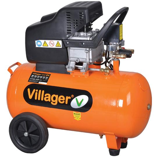 Compresor aer Villager VAT VE 100 D, 100l, 2200W, 316l/min, 8bar