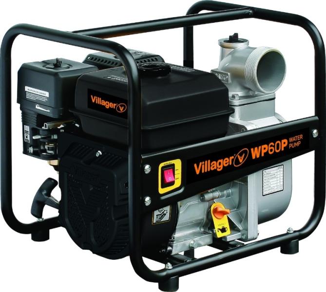 Motopompa apa curata Villager WP 60 P 3" motor 5.5 CP 212 cmc 2 timpi debit 60 mc/h refulare 28 m absorbtie 8 m
