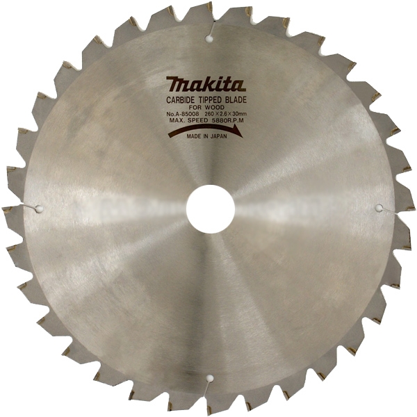 Pânză Makita A-85008 pentru fierastrău circular, lemn, 260x30x2.6 mm, 32 dinti