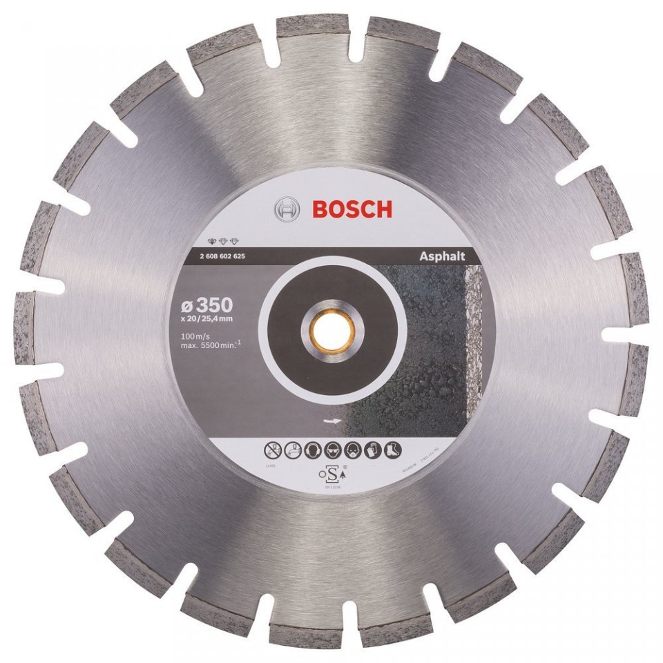 Bosch Disc diamantat pentru asfalt, Professional for Asphalt, 350 - 20/25.4 mm
