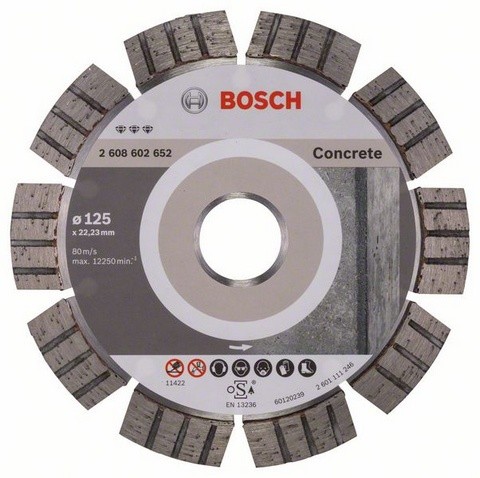 Bosch Disc diamantat pentru beton, Best for Concrete, 125 mm