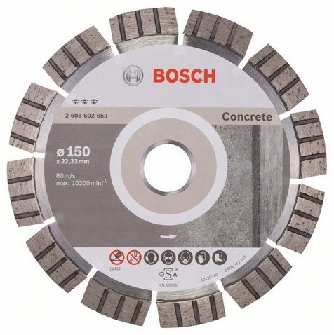Bosch Disc diamantat pentru beton, Best for Concrete, 150 mm