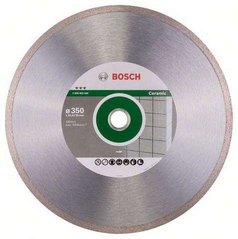 Bosch Disc diamantat pentru gresie, Best for Ceramic, 350 - 30/25.4 mm