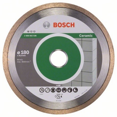 Bosch Disc diamantat pentru placi ceramice, Standard for Ceramics, 180 x 25.4 mm