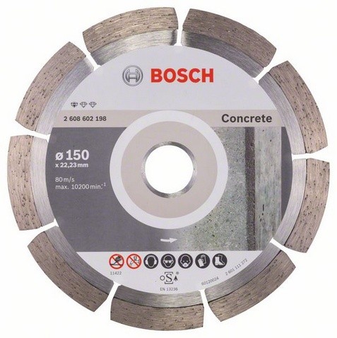 Bosch Disc diamantat pentru taiat beton, Standard for Concrete, 150 mm