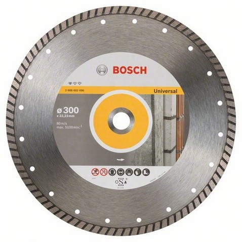 Bosch Disc diamantat universal, Professional for Universal turbo, 300 mm