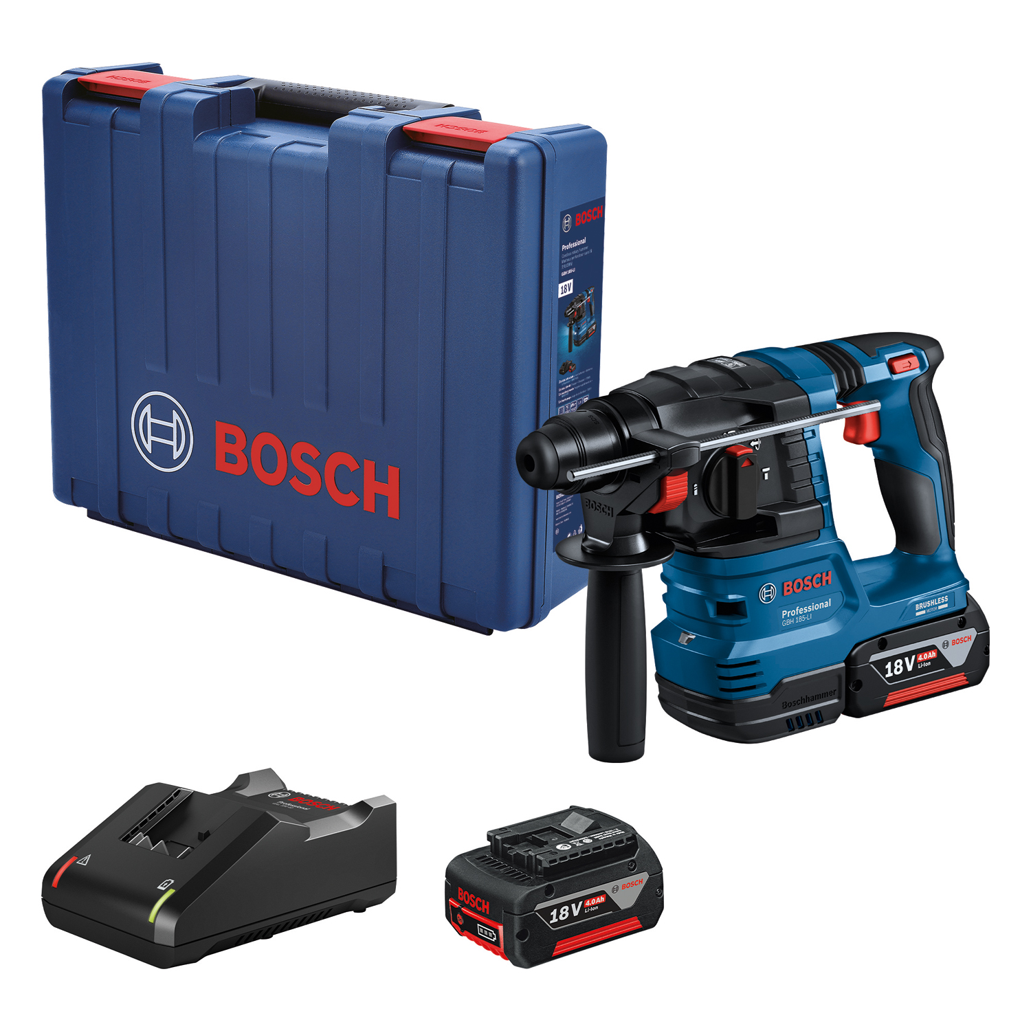 Bosch GBH 185-LI Ciocan rotopercutor cu acumulator 18 V,  , 2 ac., 4.0 Ah