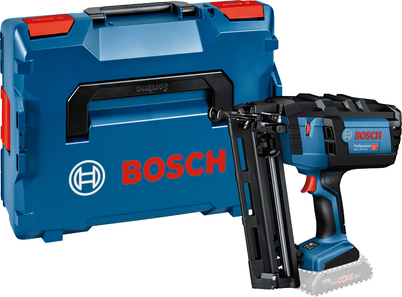 Bosch GNH 18V-64 M Pistol de impuscat cuie compatibil cu acumulator, 18 V + L-BOXX 136