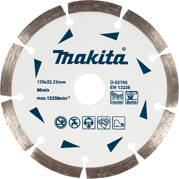 Makita D-52766 Disc de taiere diamantat, 125 x 7 x 22,23 mm