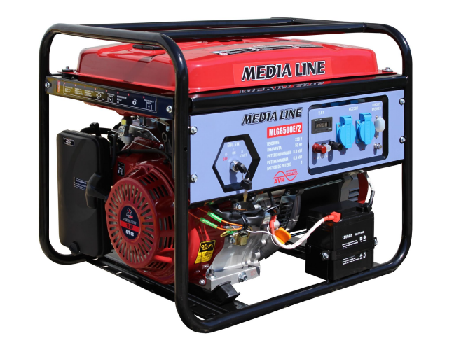Media Line MLG 6500E/2 Generator monofazat, 6.5 kVA, pornire electrica