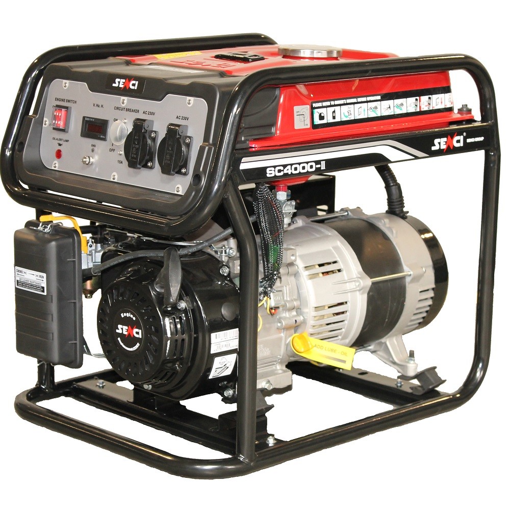 Senci Generator curent SC-4000 TOP, Putere max. 3.8 kw, 230V, AVR, motor benzina
