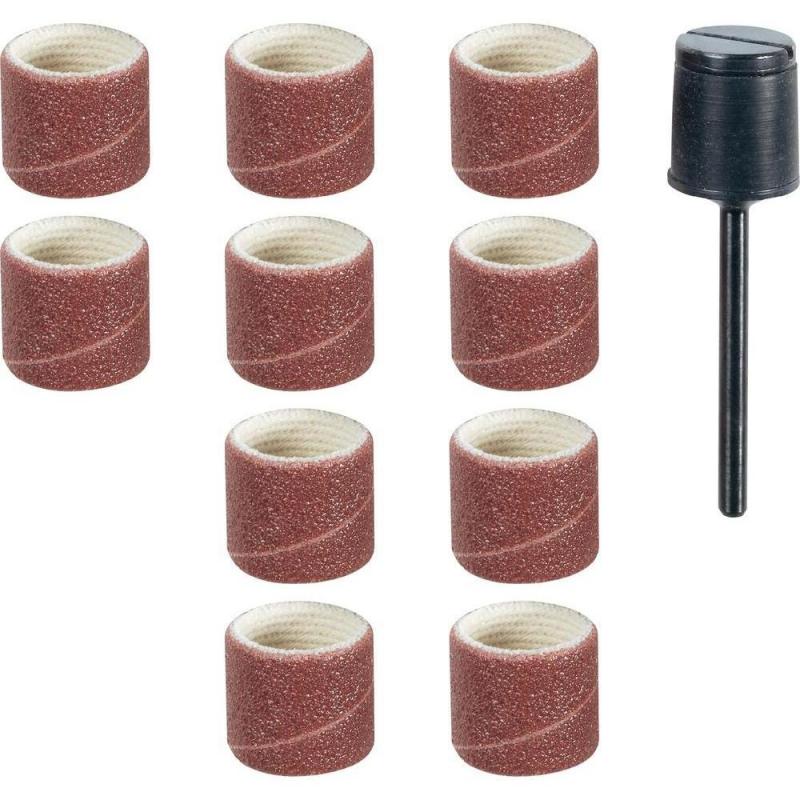 Set ax si 10 tamburi din corindon pentru slefuire, 10mm, GR150,  Proxxon 28980