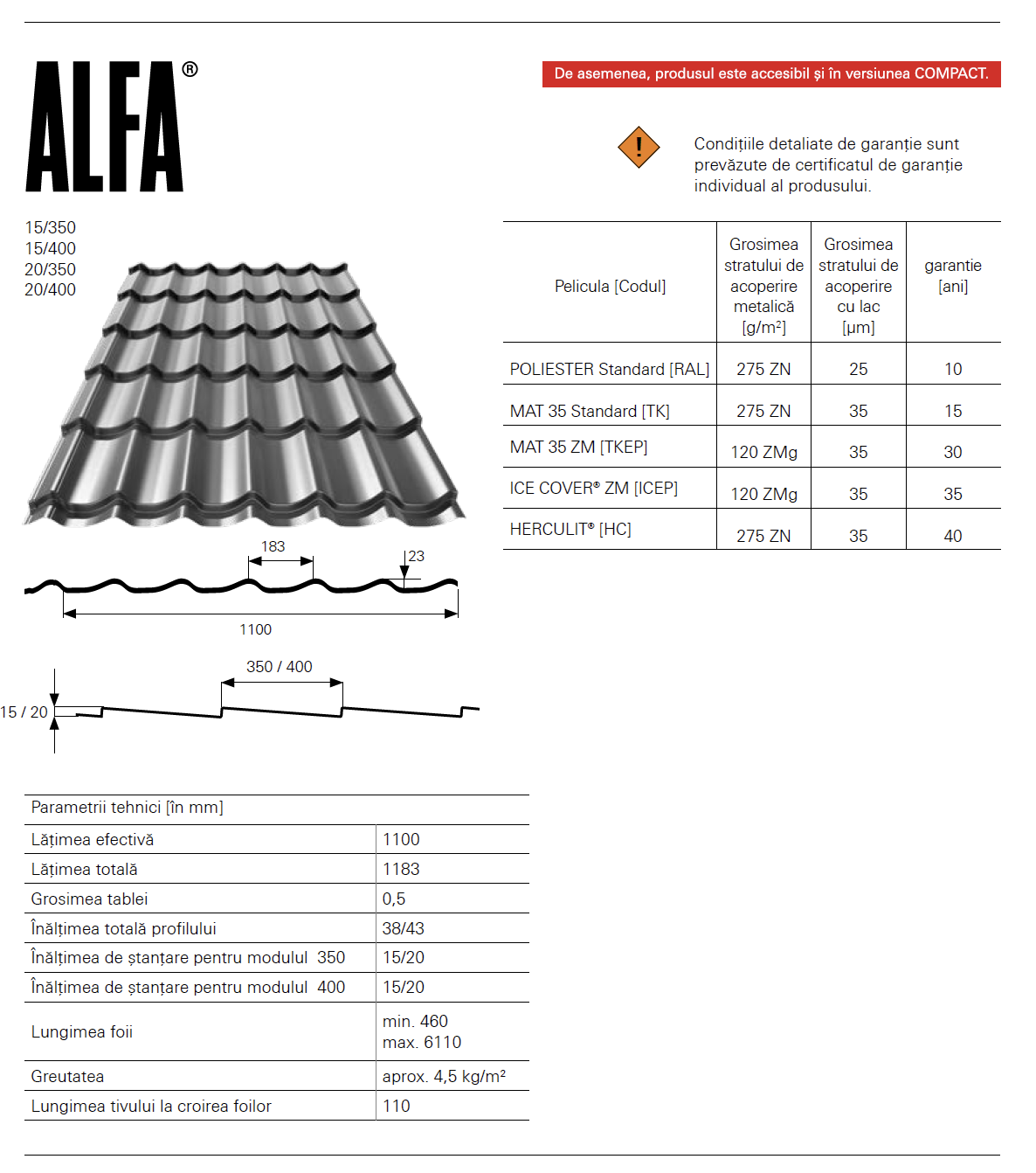 ALFA 15 Mat Standard