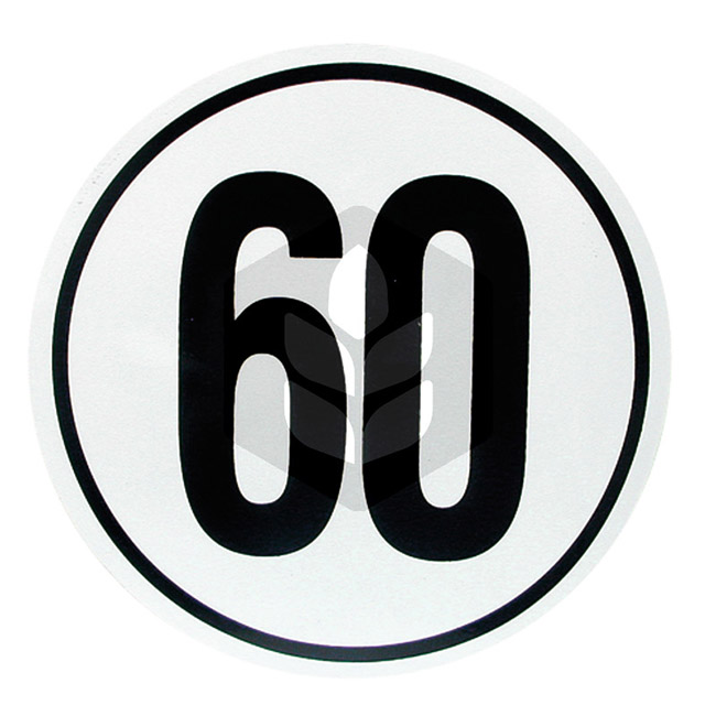 Indicator limita de viteza 60 km/h