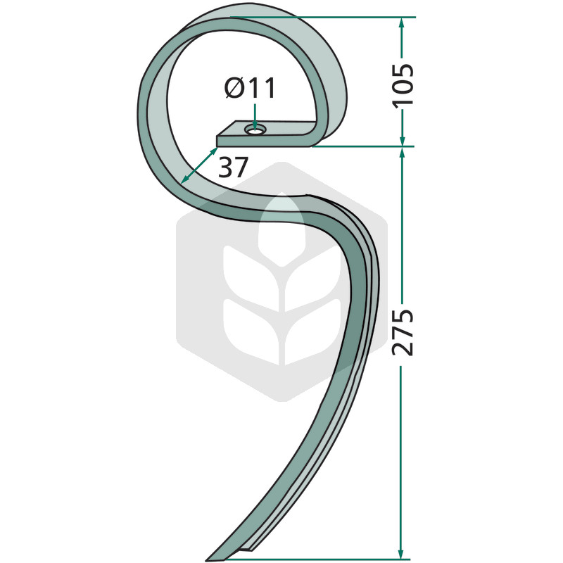 Organ activ gheara cultivatoare spate 25 x 8 mm
