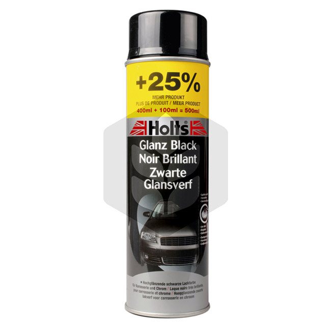 Vopsea spray negru Holts Glanz, 500 ml