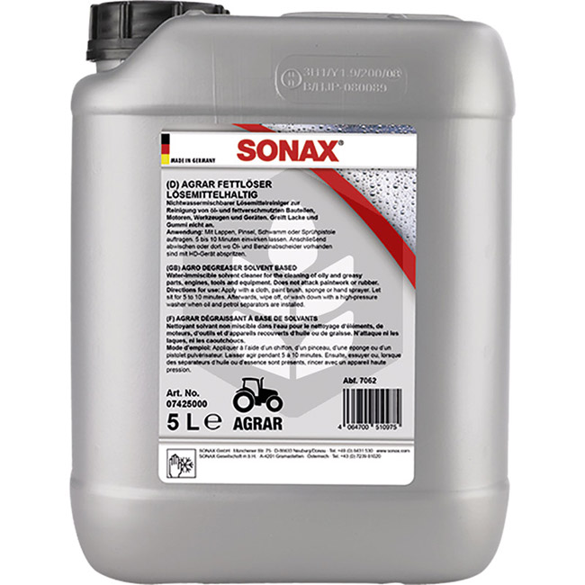 SONAX AGRAR Diluant grasime rezistent la solventi 5 L