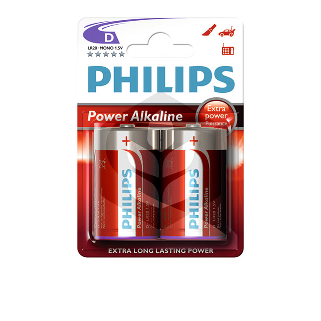 Baterie Philips 1,5 V Mono, D