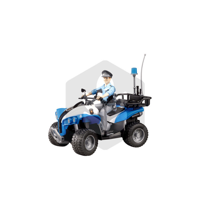 Figurina ATV Politie cu politista si accesorii