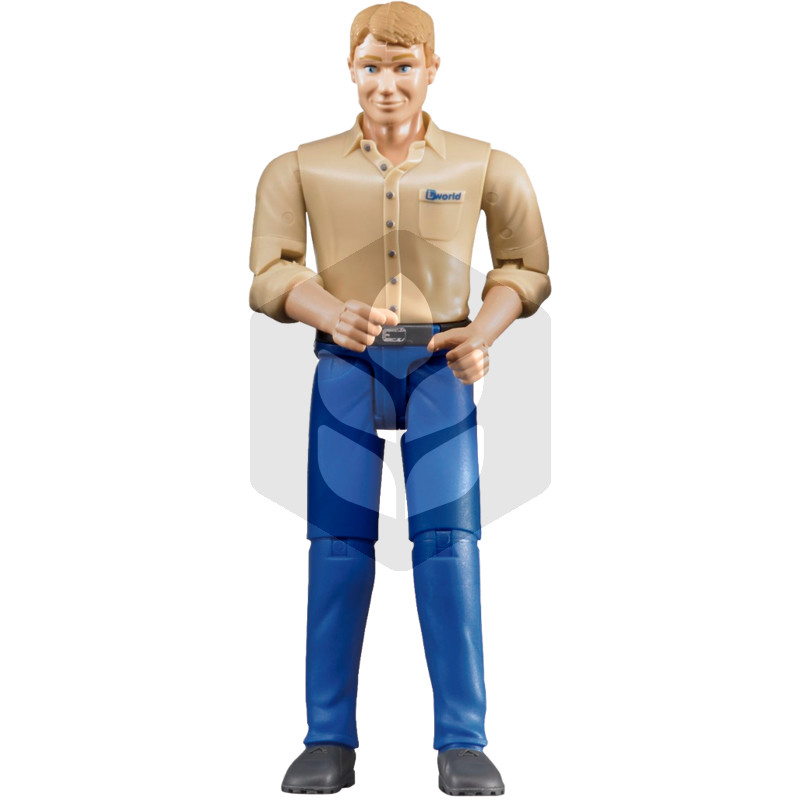 Figurina Barbat cu pantaloni albastri
