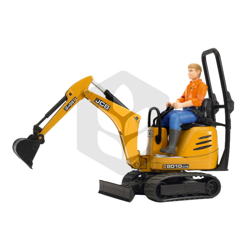Figurina constructor si JCB micro excavator 8010 CTS