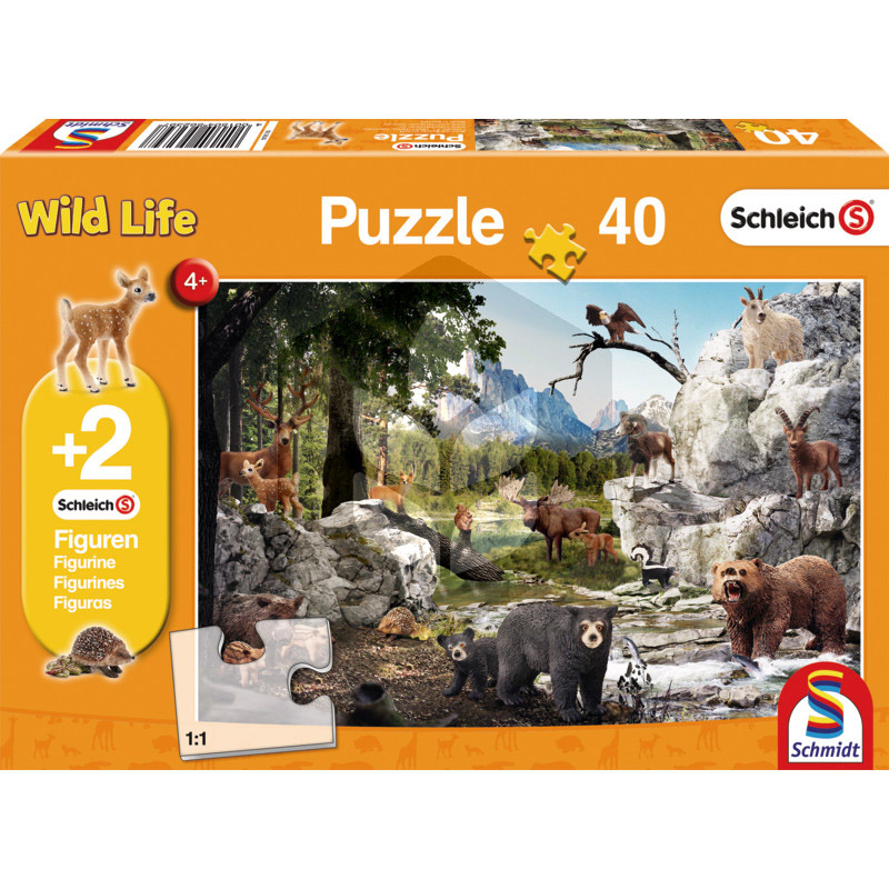 Puzzle Animalele din padure - 40 piese