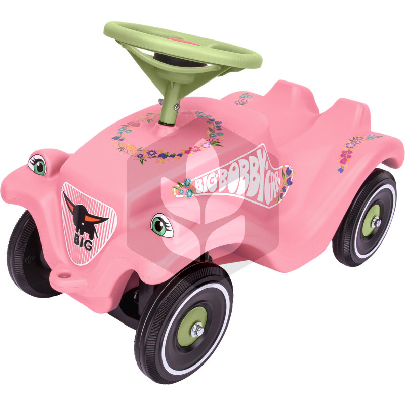Bobby-Car Classic Flower roz pentru copii 1.5+ ani, 58 cm