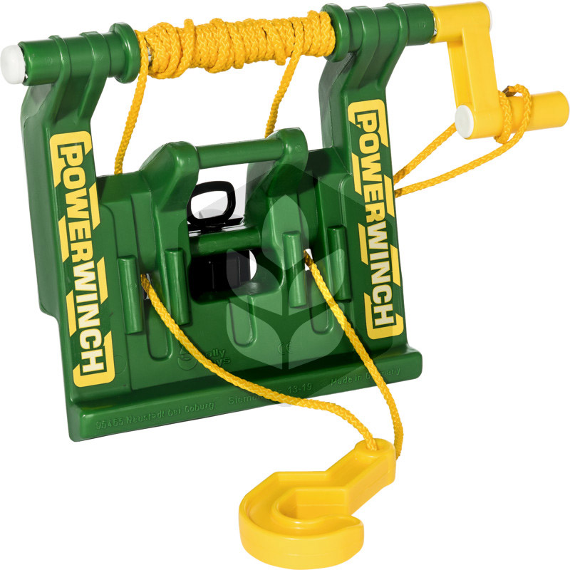 Troliu verde copii pentru mini-utilaje copii Rolly Toys, 38 cm