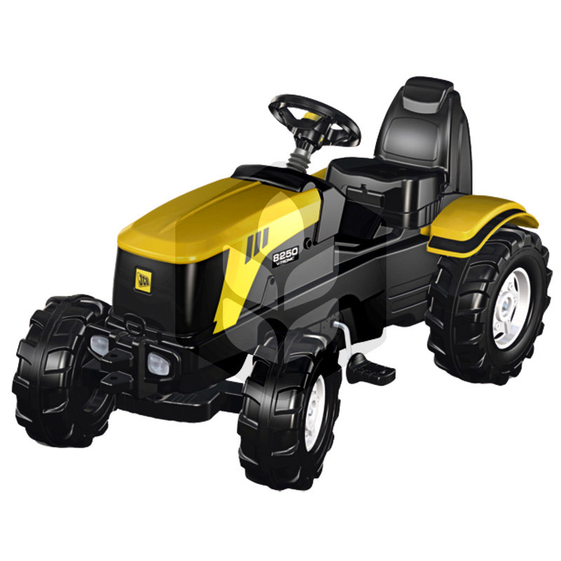 Mini Tractor cu pedale JCB 8250, 1.06 m, galben, pentru copii