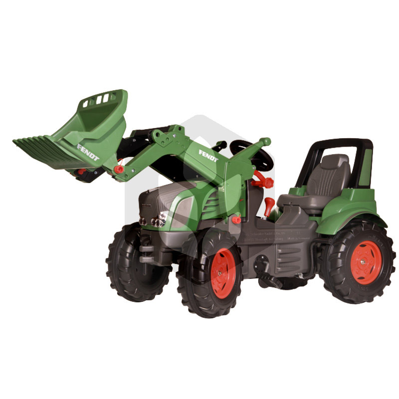 Mini Tractor cu pedale Fendt 939 Vario cu incarcator, 1.46 m, verde, pentru copii