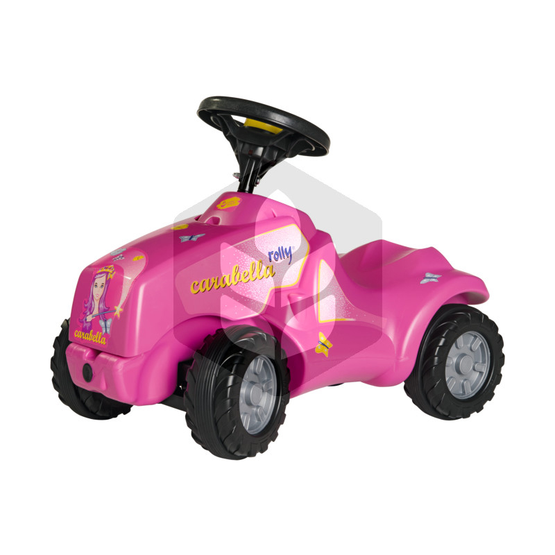 Mini Tractor Carabella cu spatiu depozitare sub capota, 0.61 m, roz, pentru copii