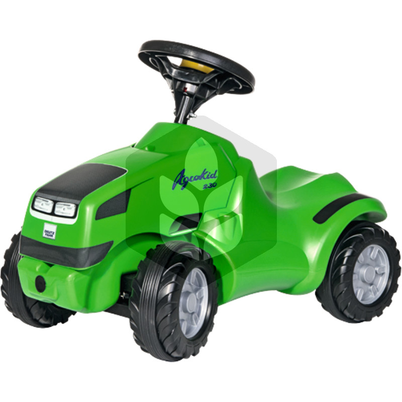 Mini Tractor Deutz Agrokid cu spatiu depozitare sub capota, 0.61 m, verde, pentru copii