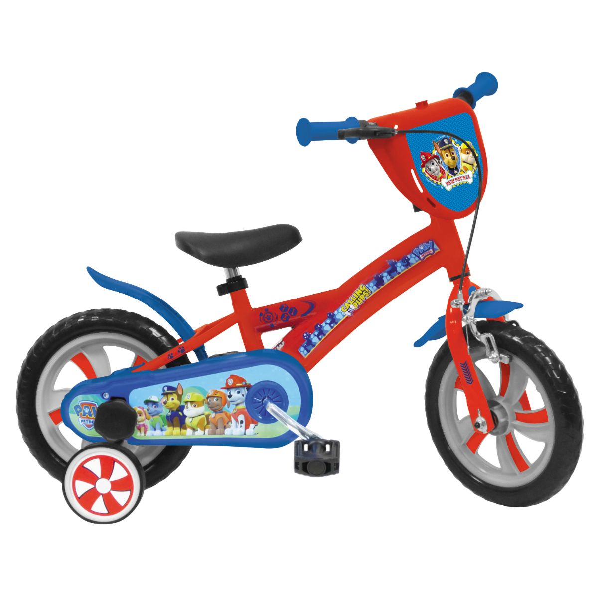 Jucarii exterior - Bicicleta pentru copii cu roti ajutatoare 12'' PAW PATROL, hectarul.ro