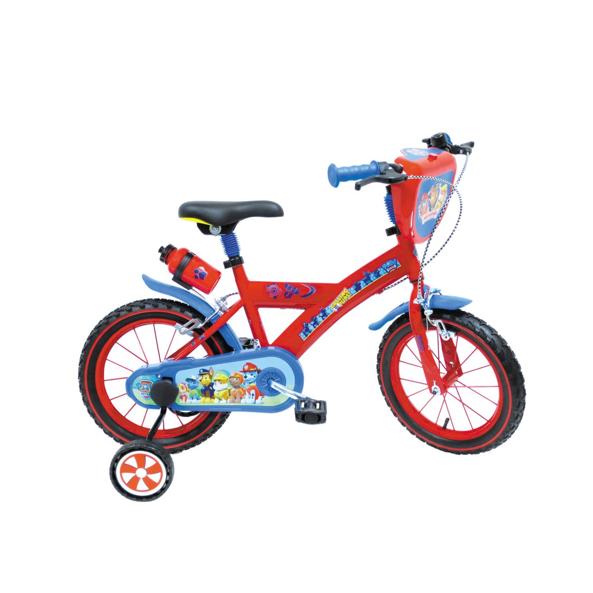 Jucarii exterior - Bicicleta pentru copii cu roti ajutatoare 14'' PAW PATROL, hectarul.ro