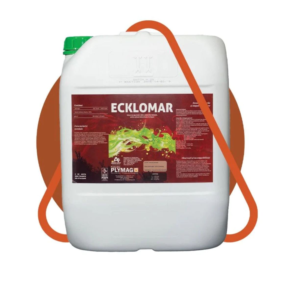 Biostimulatori eco - Biostimulator ecologic cu extract de alge 92% Ecklomar, 5L, hectarul.ro