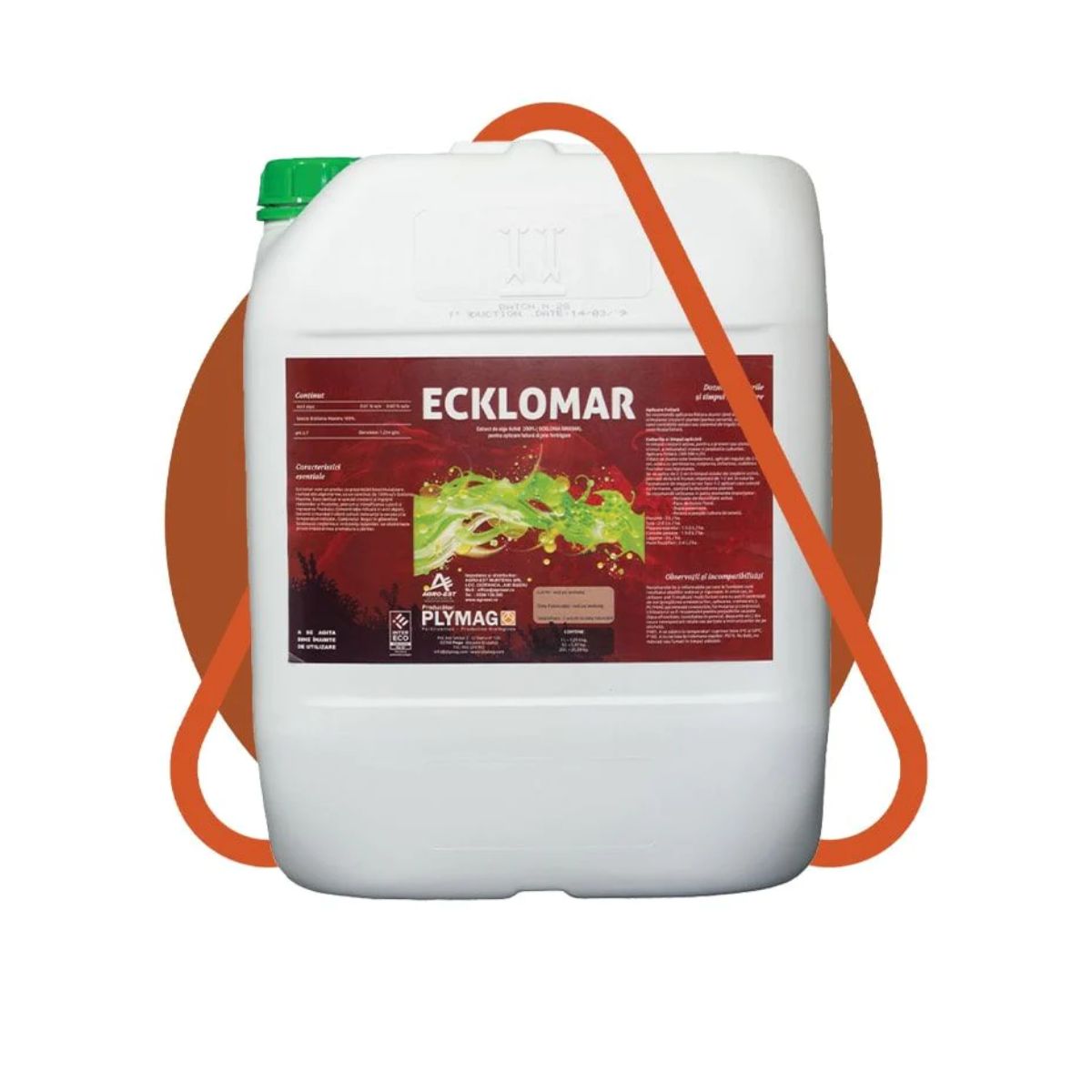 Biostimulatori eco - Biostimulator ecologic cu extract de alge 92% Ecklomar, 20L, hectarul.ro