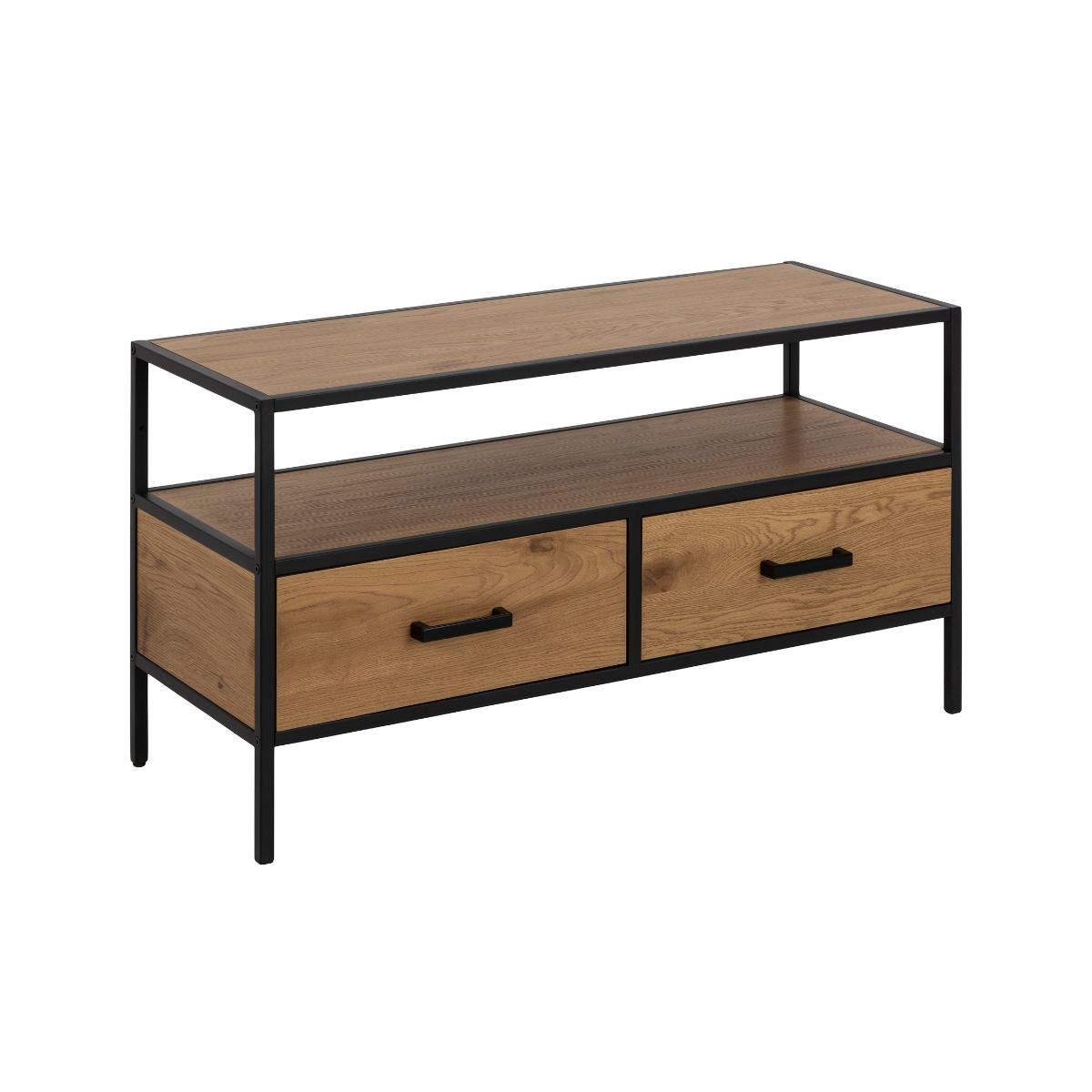 Mobilier interior - Comoda maro din MDF melaminat 90 cm Seaford Actona, hectarul.ro