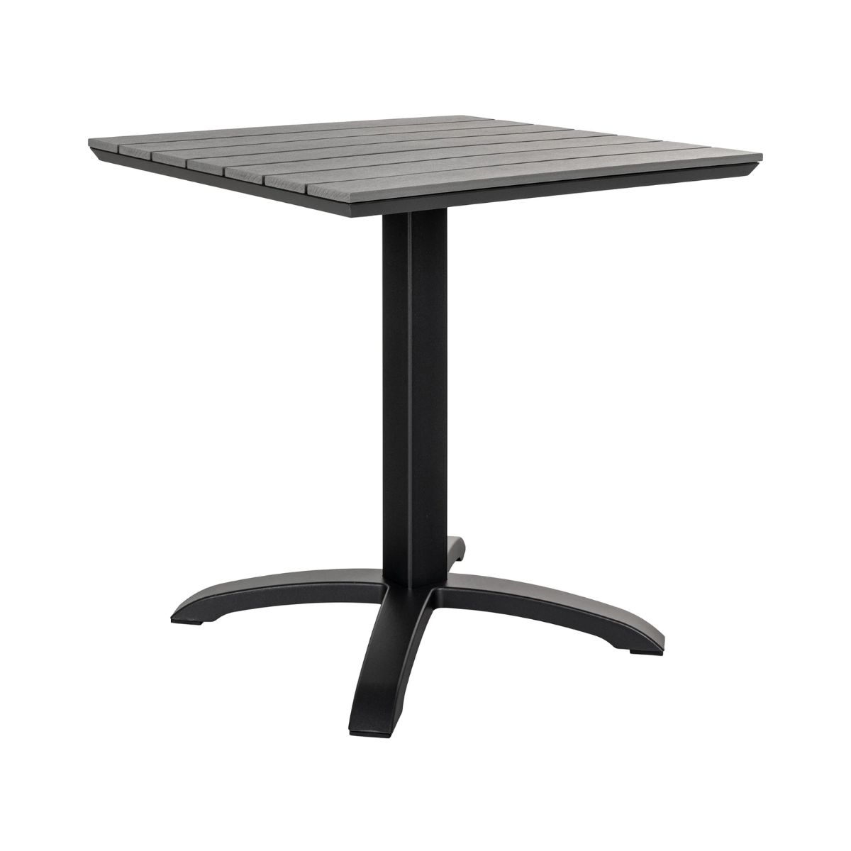 Mobilier terasa - Masa de terasa gri/negru 70x70 cm Chicago Bistro House Nordic, hectarul.ro