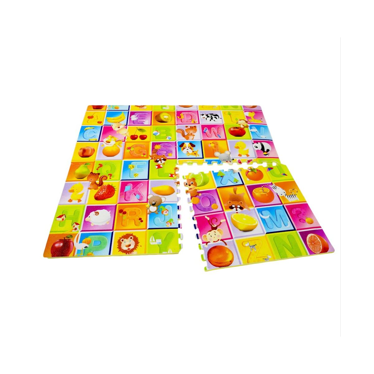 Jucarii interior - Covor de joaca puzzle pentru copii din spuma EVA,  60 x 60 cm, 4 piese - EP 1008E, hectarul.ro