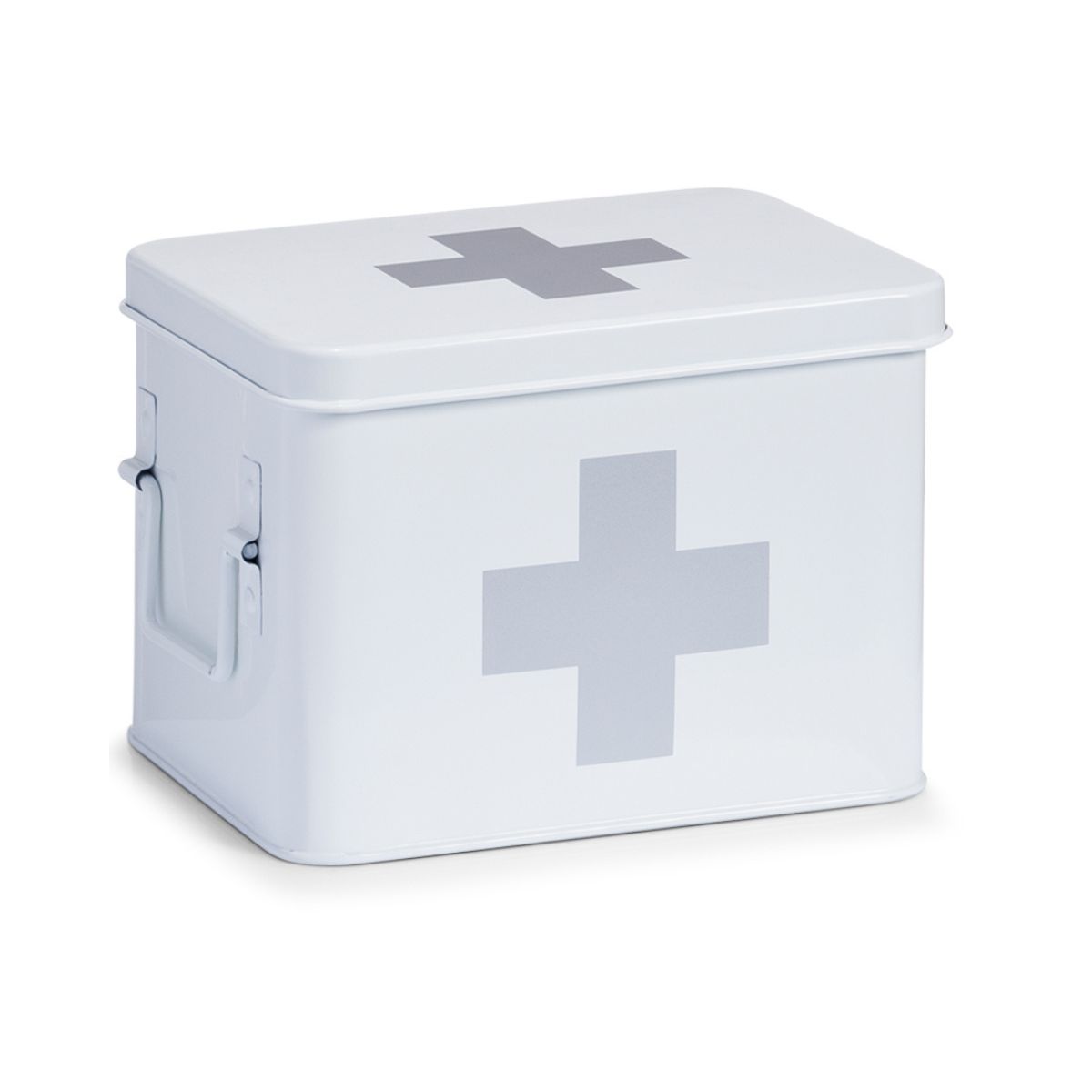 Baie - Cutie alba din metal pentru medicamente, 21,5 x 16 x 16 cm, Medicine Box Maxi Zeller, hectarul.ro