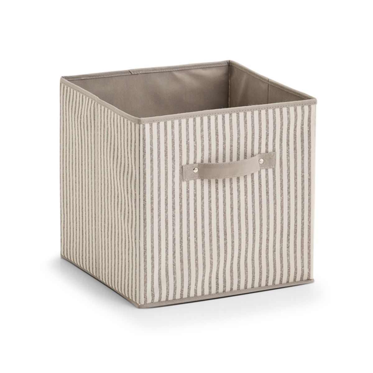 Mobilier interior - Cutie de depozitare 31 x 31 x 31 cm, bej, Stripes Zeller, hectarul.ro