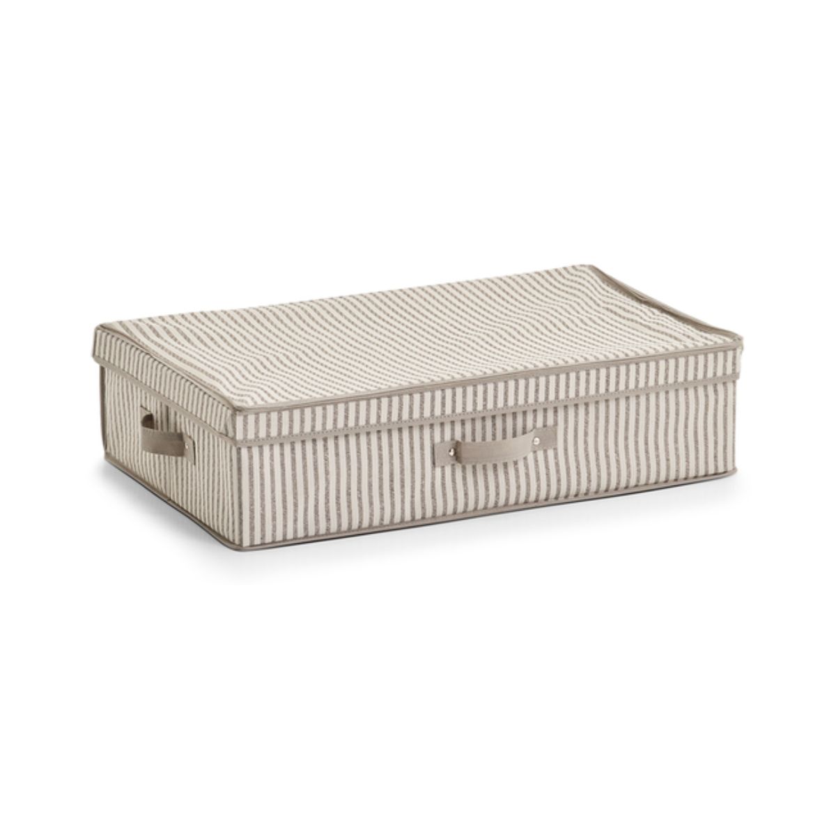 Mobilier interior - Cutie textila cu capac 61,5 x 38 x 16,5 cm, bej, Stripes Zeller, hectarul.ro