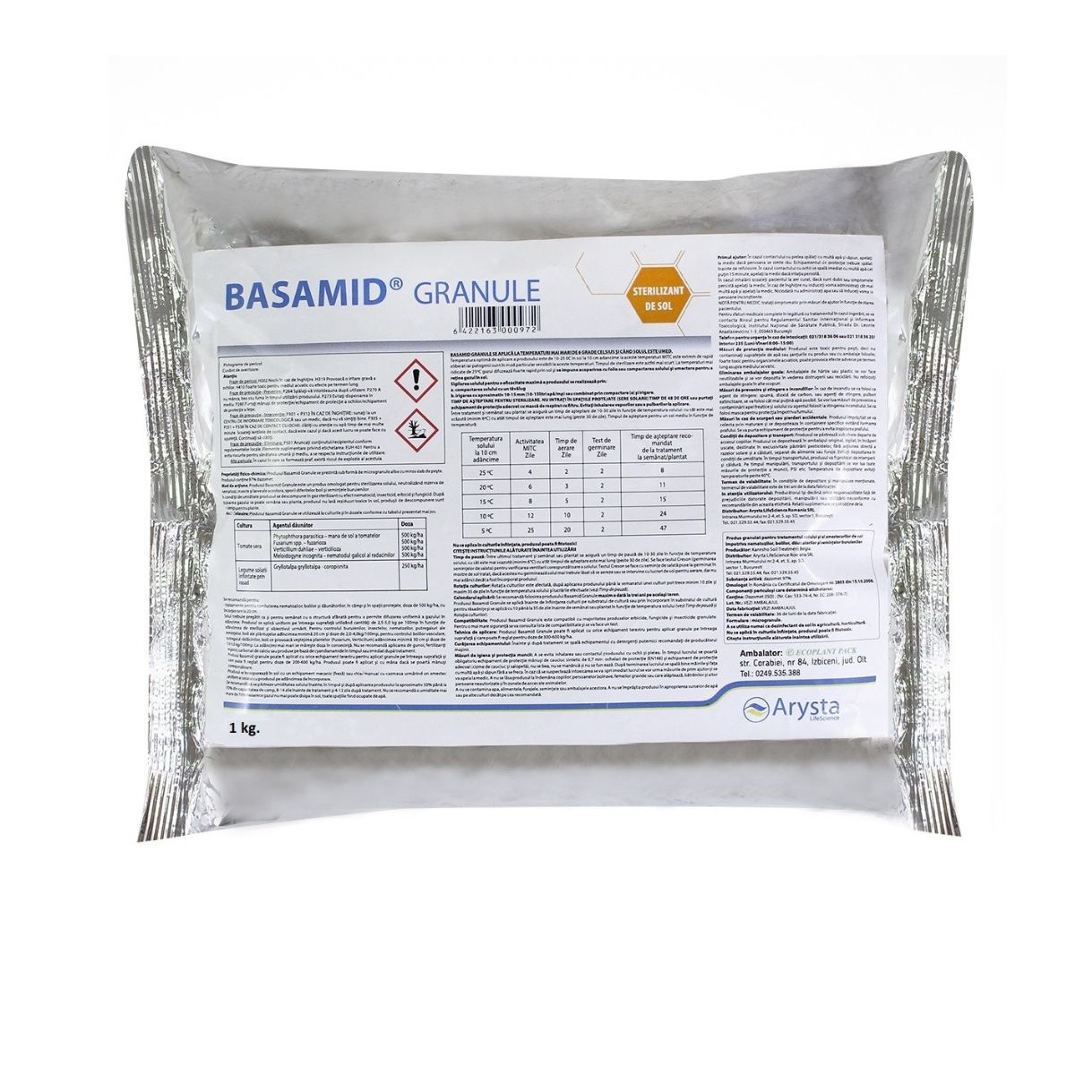 Tratament pentru sol - Dezinfectant pentru sol (nematocid) BASAMID GRANULE, 1 kg, hectarul.ro