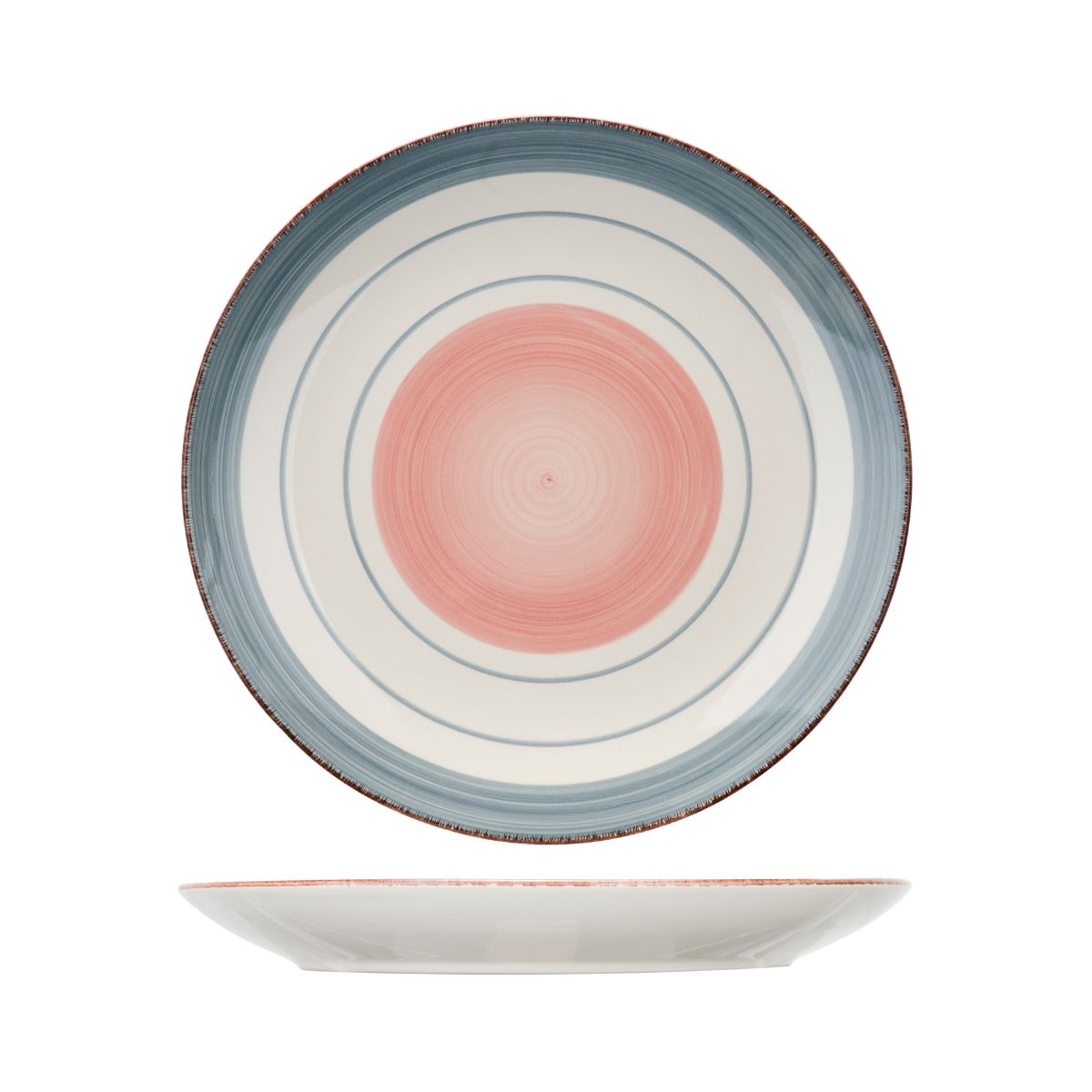 Bucatarie - Farfurie roz/multi din material ceramic Ø27 cm Larissa Cosy&Trendy, hectarul.ro