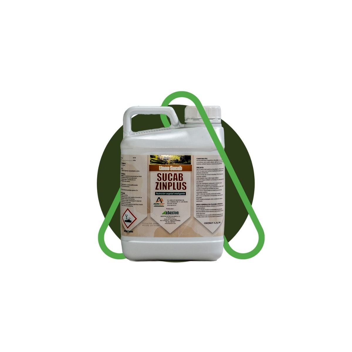 Fertilizanti complecsi - Fertilizant foliar cu zinc 405 pentru porumb si legume ZinPlus, 1 L, hectarul.ro