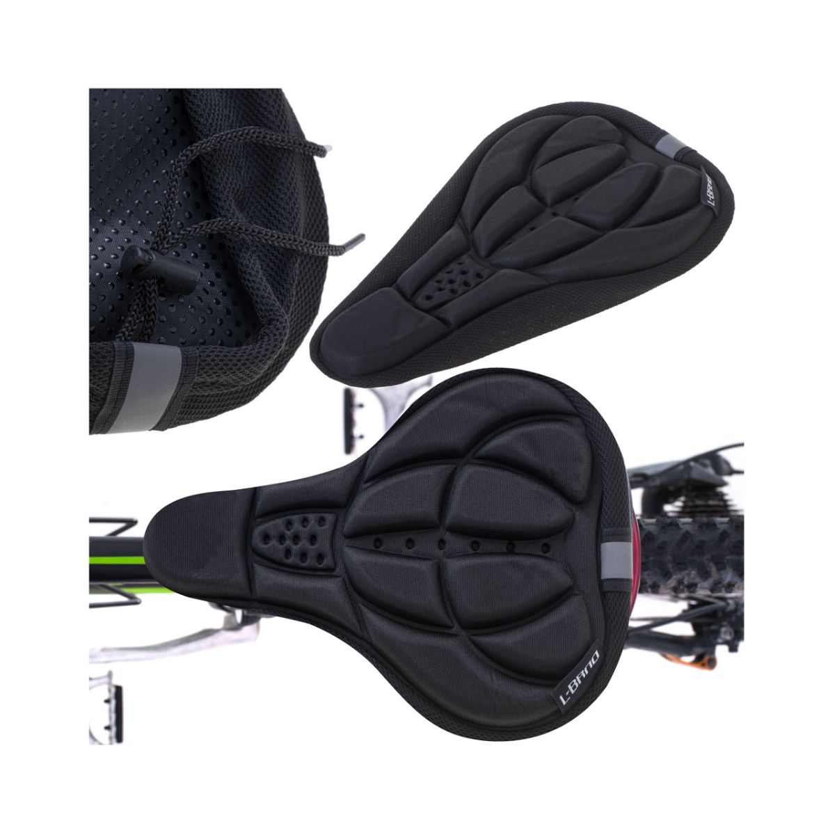 Jucarii interior - Husa neagra pentru bicicleta 3D, 28 x 17 x 6cm, hectarul.ro
