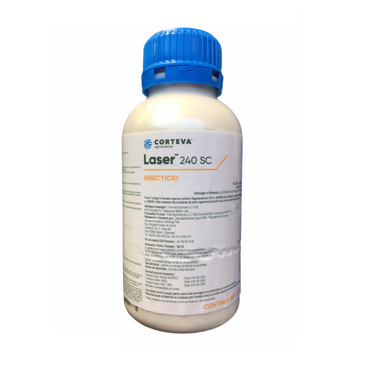 Bioinsecticide - Insecticid biologic pentru legume, pomi fructiferi si vita de vie Laser 240 SC, 500 ML, hectarul.ro