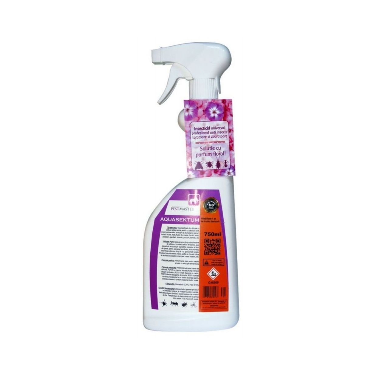 Insecticide - Insecticid gata de lucru cu parfum floral AQUASEKTUM 750 ML ,Pestmaster, hectarul.ro